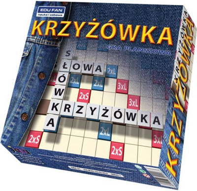 Lojë tavoline me fjalë Jawa Crossword GRA-31, për 2 deri 5 lojtarë, shumëngjyrëshe
