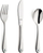 Set takëmesh për kalamaj Amefa Foot, 3 pjesë, çelik inox, argjendtë