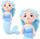 Lodër pelushi sirenë Mermaid with Corals, 32cm, blu