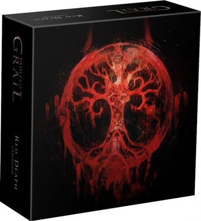 Друштвена игра Awaken Realms Tainted Grail Red Death, проширување, 1-4 играчи, црна