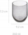 Gotë uji Paol eau low tumbler, 31 cl, xham, gri