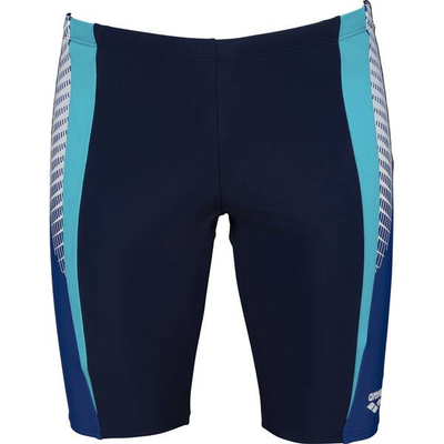 Rroba banje jammer për burra Arena Threefold, MaxFit, UPF50+, blu e errët