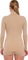 Bluzë golf për gra Brubeck Comfort Merino LS1627W, lesh merino, pa qepje, bezhë
