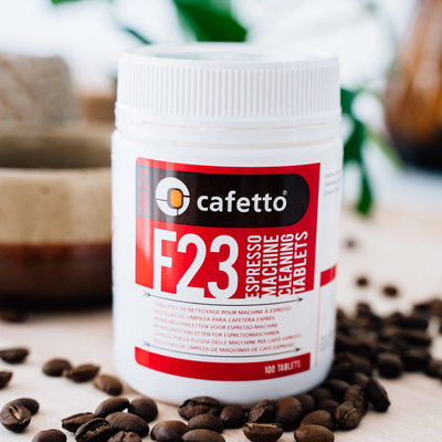 Tableta pastruese për makinë kafeje Cafetto F23, 100 copë, për makina automatike, të bardha