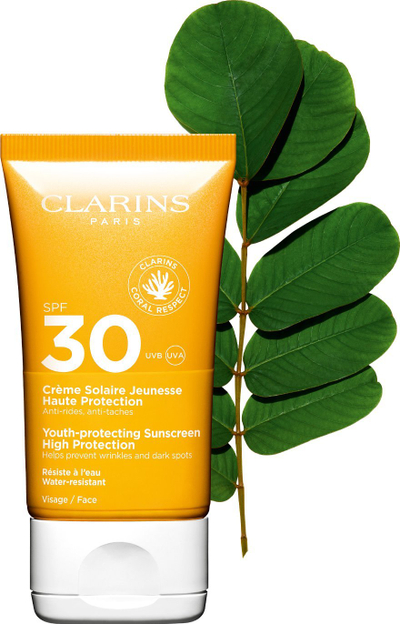 Krem dielli Clarins Youth Protecting Sunscreen Face, SPF30, 50ml
