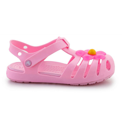 Sandale fëmijësh Crocs Isabela Charm Jr 208445-6S0, materiale Croslite, rozë