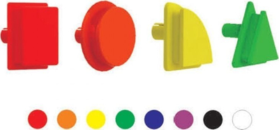 Set lodër MASTERKIDZ Geometric Elements, 256 copë, 8 ngjyra, shumëngjyrëshe