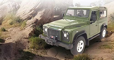 Makinë lodër me telekomandë Jamara Land Rover Defender 1:14, 2 kanale, LED, jeshile