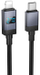 Kabllo karikimi Hoco X118 USB C në Lightning, 1m, 27W PD me ekran, e zezë
