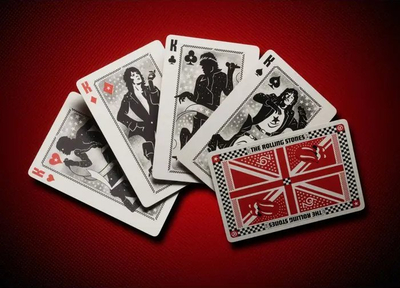Карти за играње Теори11 The Rolling Stones Премиум, 52 карти, колекционерски дизајн, повеќебојни