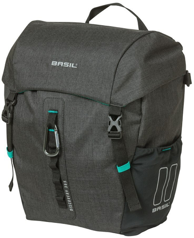 Çantë biçiklete Basil Discovery 365D M, 9L, MIK Hooks, gri e errët