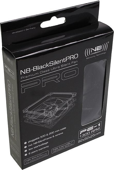 Ftohës Noiseblocker BlackSilent Pro PE-1, 92 mm