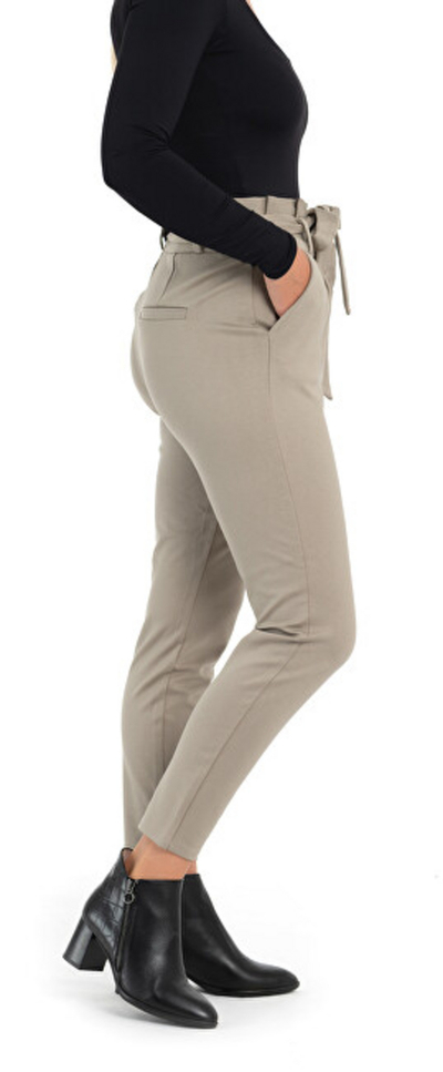 Pantallona VERO MODA VMEVA Loose Fit, bezhë
