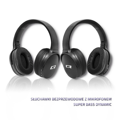 Kufje Qoltec 50851, Wireless, të gjelbërta
