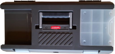 Kuti veglash CURVER Combination Toolbox XL 155338, plastikë, gri e errët