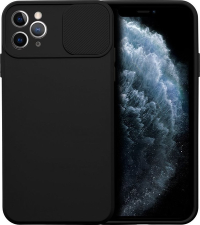 Klloçkë Smarty Slide Case për Apple iPhone 11 Pro Max, TPU, kapak kamere, e zezë