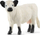 Figurinë lodër Schleich Galloway Cow, set me 5 copë, vinil, e bardhë