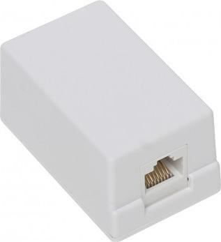 Prizë rrjeti RJ45 G1, UTP Cat.5, montim në mur, e bardhë