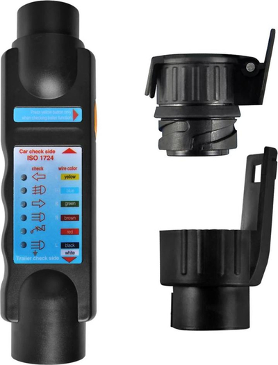 Tester prize për rimorkio Shumee ProPlus 343524, 7-pin, 12 V, i zi