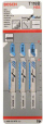 Tehe për sharrë pendul Bosch T118B, prerje metali, set 3 copë