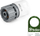 Lidhës kopshti Bradas WHITE LINE WL-2141, 3/4" filetë femërore, mekanizëm STOP, i bardhë