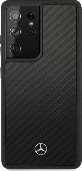 Kuti mbrojtëse Mercedes MEHCS21LRCABK, për Samsung Galaxy S21 Ultra, karbon, e zezë