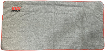 Фитнес пешкир Kubisport, микрофибер, 150 x 85 cm, сив