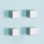 Magnetë kube Zeller, set 4 copë, 1x1x1 cm, ngjyrë çeliku