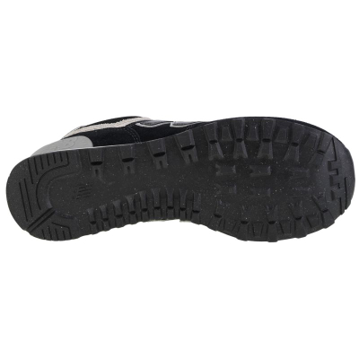 Atlete New Balance ML574EVB, lëkurë ekologjike, shollë gome, ngjyrë e zezë