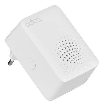 Hub smart me zile dere TP-Link Tapo H100, deri 64 pajisje, 19 melodi, i bardhë