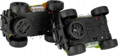 Makine lodër off road Mega Creative 531406, 14 cm, me drita edhe zëra, jeshile a e verdhë
