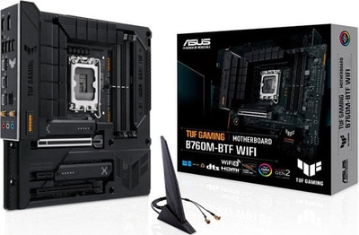 Pllakë amë Asus TUF GAMING B760M-BTF WIFI, e zezë