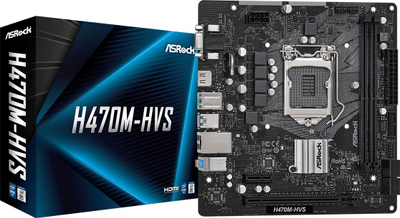 Pllakë amë ASRock H470M-HVS, Intel H4700