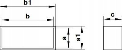 Lidhës kanali i sheshtë PRO-VENT 204x60 mm, me valvul kundra kthimit, PVC i bardhë