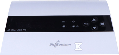Kontrollor bojleri DK System Master 500 RS, me feeder, për ngrohje qendrore, i bardhë