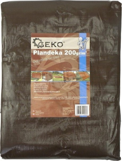 Çarçaf mbrojtës GEKO PE Waterproof Tarp, 4x8 m, 200 g/m², blu