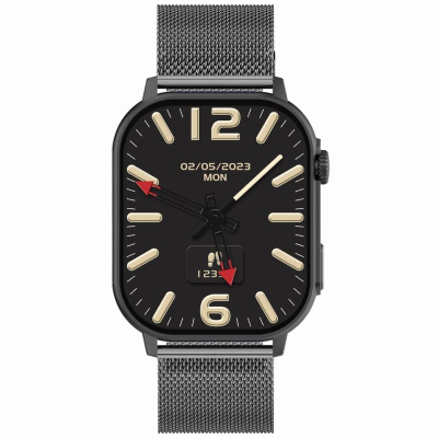 Ora inteligjente Gravity GT15-4, 2.04", me Bluetooth për thirrje, me rrip silikoni blu