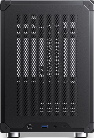 Куќиште за компјутер Jonsbo C6, Micro ATX, со рачка за носење, црно