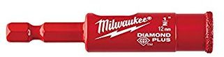 Freza për vrima Milwaukee Diamond Max, 1/2", me diamant, e kuqe
