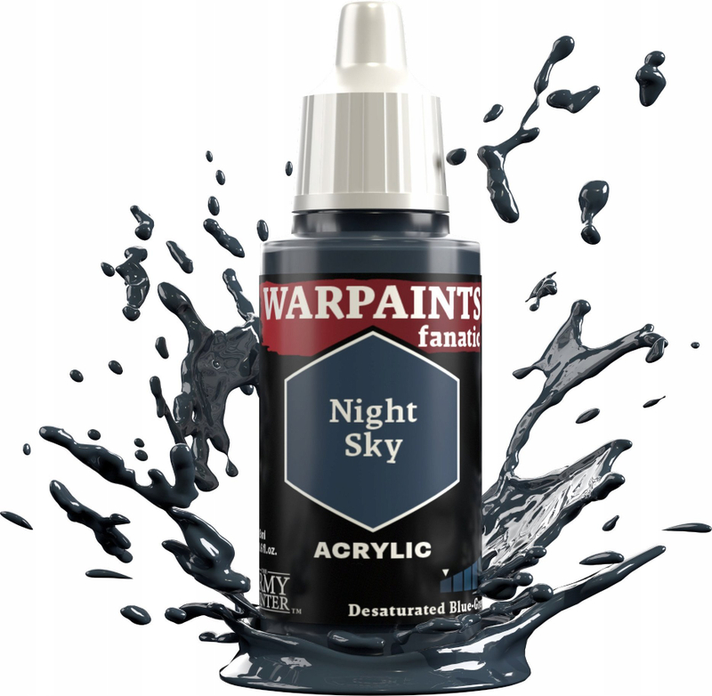 Bojë akrilike The Army Painter Warpaints Fanatic Night Sky, 18ml, blu e errët
