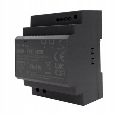 Furnizues energjie për shinë DIN Ecolight EC61284, 12V, 100W, IP20