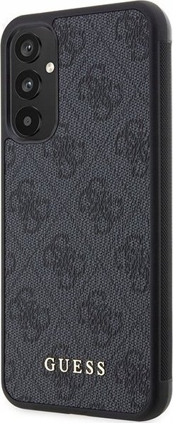 Kapak telefoni Guess 4G Logo për Samsung Galaxy A34 5G, plastike edhe TPU, gri