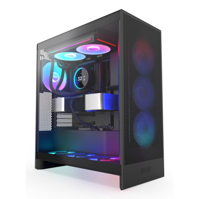 Ftohës uji për CPU NZXT Kraken Elite 280 RGB, 280mm, me ekran LCD, i zi