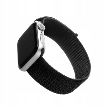 Rrip ore FIXED Nylon Strap Pro, për Apple Watch 40mm 38mm, najlon, i zi