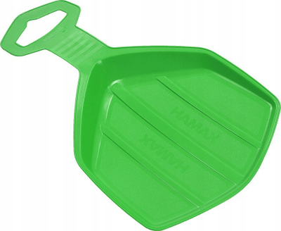 Sled për kalamaj Hamax Hot Sheet, plastikë e butë që përkulet, me dorezë për drejtim, jeshile
