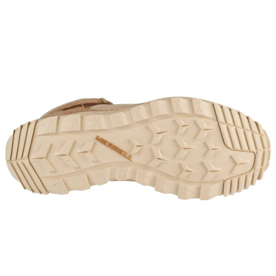 Женски outdoor чизми Merrell Wildwood Mid Leather WP W, кожа, гумен ѓон, беж