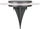 Llambë diellore kopshti SASKA GARDEN 1057187, LED, IP44, zi argjend