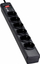 Prizë multiple Eaton Protection Strip 6 DIN, 6 dalje, me ndërprerës, e zezë