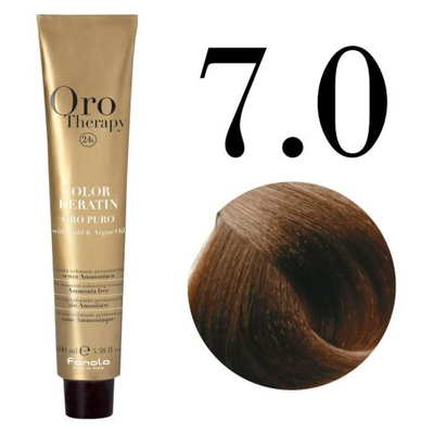 Ngjyrë për flokë Fanola Oro Therapy, 7/0, 100 ml