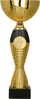 Kupë sportive Victoria Sport Metal Cup, 20cm, metal, ari me të zezë